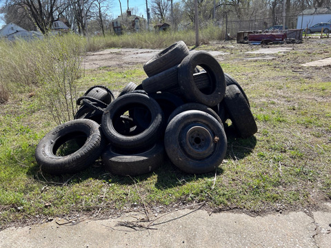 Litter was collected throughout the eight square block neighborhood.